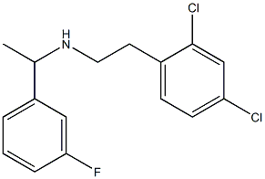 [2-(2,4-dichlorophenyl)ethyl][1-(3-fluorophenyl)ethyl]amine 구조식 이미지