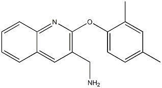 [2-(2,4-dimethylphenoxy)quinolin-3-yl]methanamine Structure