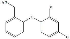 [2-(2-bromo-4-chlorophenoxy)phenyl]methanamine Structure