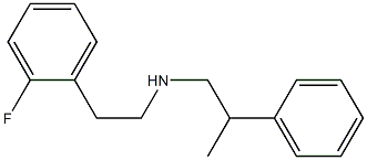 [2-(2-fluorophenyl)ethyl](2-phenylpropyl)amine Structure