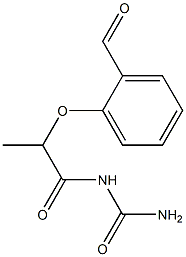 [2-(2-formylphenoxy)propanoyl]urea 구조식 이미지