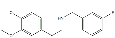 [2-(3,4-dimethoxyphenyl)ethyl][(3-fluorophenyl)methyl]amine Structure