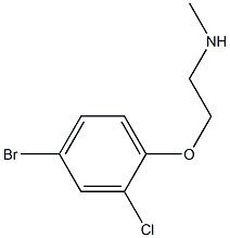 [2-(4-bromo-2-chlorophenoxy)ethyl](methyl)amine Structure