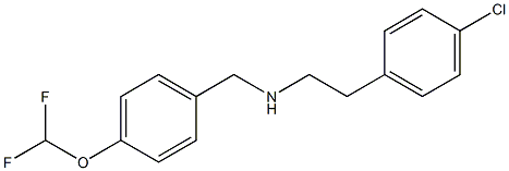[2-(4-chlorophenyl)ethyl]({[4-(difluoromethoxy)phenyl]methyl})amine 구조식 이미지
