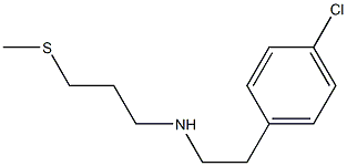 [2-(4-chlorophenyl)ethyl][3-(methylsulfanyl)propyl]amine 구조식 이미지