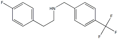 [2-(4-fluorophenyl)ethyl]({[4-(trifluoromethyl)phenyl]methyl})amine 구조식 이미지