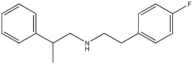 [2-(4-fluorophenyl)ethyl](2-phenylpropyl)amine Structure