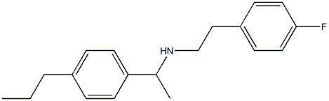 [2-(4-fluorophenyl)ethyl][1-(4-propylphenyl)ethyl]amine Structure