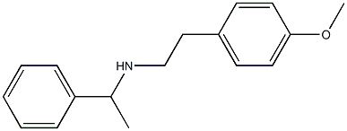 [2-(4-methoxyphenyl)ethyl](1-phenylethyl)amine Structure