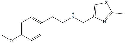 [2-(4-methoxyphenyl)ethyl][(2-methyl-1,3-thiazol-4-yl)methyl]amine 구조식 이미지