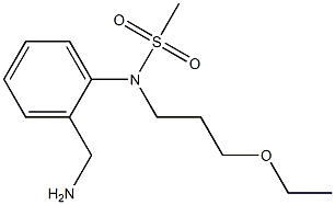 [2-(aminomethyl)phenyl]-N-(3-ethoxypropyl)methanesulfonamide Structure