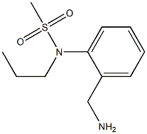 [2-(aminomethyl)phenyl]-N-propylmethanesulfonamide 구조식 이미지