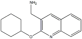 [2-(cyclohexyloxy)quinolin-3-yl]methanamine 구조식 이미지