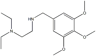 [2-(diethylamino)ethyl][(3,4,5-trimethoxyphenyl)methyl]amine Structure