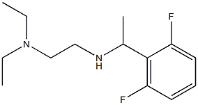 [2-(diethylamino)ethyl][1-(2,6-difluorophenyl)ethyl]amine Structure