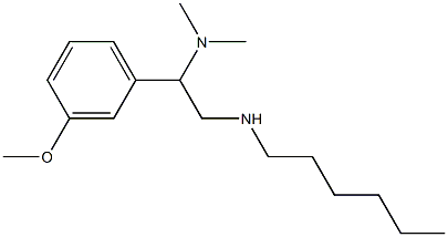 [2-(dimethylamino)-2-(3-methoxyphenyl)ethyl](hexyl)amine 구조식 이미지