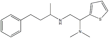 [2-(dimethylamino)-2-(thiophen-2-yl)ethyl](4-phenylbutan-2-yl)amine 구조식 이미지