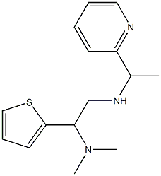 [2-(dimethylamino)-2-(thiophen-2-yl)ethyl][1-(pyridin-2-yl)ethyl]amine 구조식 이미지