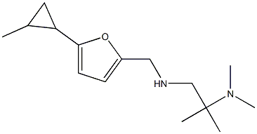 [2-(dimethylamino)-2-methylpropyl]({[5-(2-methylcyclopropyl)furan-2-yl]methyl})amine Structure