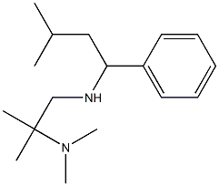 [2-(dimethylamino)-2-methylpropyl](3-methyl-1-phenylbutyl)amine Structure