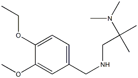 [2-(dimethylamino)-2-methylpropyl][(4-ethoxy-3-methoxyphenyl)methyl]amine Structure