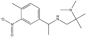 [2-(dimethylamino)-2-methylpropyl][1-(4-methyl-3-nitrophenyl)ethyl]amine 구조식 이미지