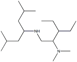 [2-(dimethylamino)-3-ethylpentyl](2,6-dimethylheptan-4-yl)amine Structure