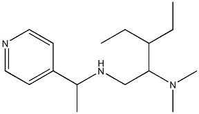 [2-(dimethylamino)-3-ethylpentyl][1-(pyridin-4-yl)ethyl]amine Structure