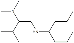 [2-(dimethylamino)-3-methylbutyl](heptan-4-yl)amine Structure