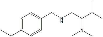 [2-(dimethylamino)-3-methylbutyl][(4-ethylphenyl)methyl]amine Structure