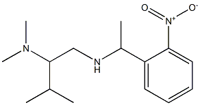 [2-(dimethylamino)-3-methylbutyl][1-(2-nitrophenyl)ethyl]amine 구조식 이미지