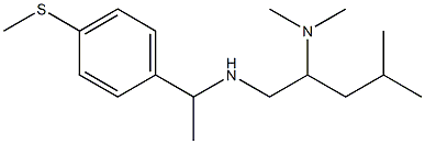 [2-(dimethylamino)-4-methylpentyl]({1-[4-(methylsulfanyl)phenyl]ethyl})amine Structure