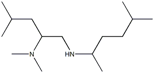 [2-(dimethylamino)-4-methylpentyl](5-methylhexan-2-yl)amine Structure