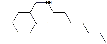 [2-(dimethylamino)-4-methylpentyl](heptyl)amine Structure