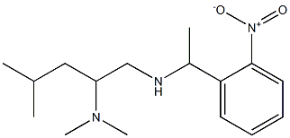 [2-(dimethylamino)-4-methylpentyl][1-(2-nitrophenyl)ethyl]amine 구조식 이미지