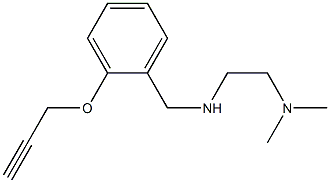 [2-(dimethylamino)ethyl]({[2-(prop-2-yn-1-yloxy)phenyl]methyl})amine Structure