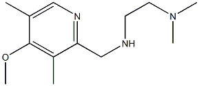 [2-(dimethylamino)ethyl][(4-methoxy-3,5-dimethylpyridin-2-yl)methyl]amine Structure