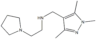 [2-(pyrrolidin-1-yl)ethyl][(1,3,5-trimethyl-1H-pyrazol-4-yl)methyl]amine 구조식 이미지