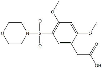 [2,4-dimethoxy-5-(morpholin-4-ylsulfonyl)phenyl]acetic acid 구조식 이미지