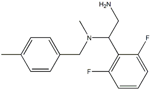 [2-amino-1-(2,6-difluorophenyl)ethyl](methyl)[(4-methylphenyl)methyl]amine 구조식 이미지