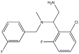 [2-amino-1-(2-chloro-6-fluorophenyl)ethyl][(3-fluorophenyl)methyl]methylamine Structure