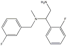 [2-amino-1-(2-fluorophenyl)ethyl][(3-fluorophenyl)methyl]methylamine 구조식 이미지