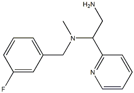 [2-amino-1-(pyridin-2-yl)ethyl][(3-fluorophenyl)methyl]methylamine 구조식 이미지