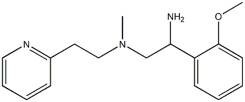 [2-amino-2-(2-methoxyphenyl)ethyl](methyl)[2-(pyridin-2-yl)ethyl]amine 구조식 이미지