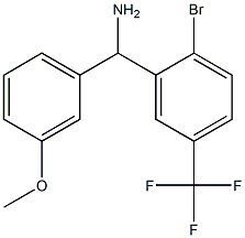 [2-bromo-5-(trifluoromethyl)phenyl](3-methoxyphenyl)methanamine Structure