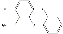 [2-chloro-6-(2-chlorophenoxy)phenyl]methanamine Structure
