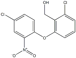 [2-chloro-6-(4-chloro-2-nitrophenoxy)phenyl]methanol Structure