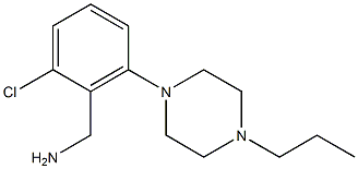 [2-chloro-6-(4-propylpiperazin-1-yl)phenyl]methanamine Structure