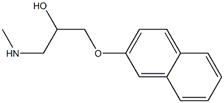 [2-hydroxy-3-(naphthalen-2-yloxy)propyl](methyl)amine Structure