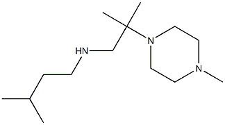 [2-methyl-2-(4-methylpiperazin-1-yl)propyl](3-methylbutyl)amine 구조식 이미지